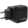Verbatim Cargador de Pared Universal GaN 70W Mini 3 Puertos (2xUSB-C, 1xUSB-A) para Viaje - 32229